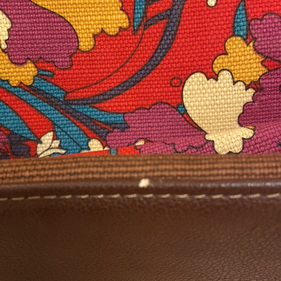 Sakroots Peace, Medium Tote Satchel, Crimson Flower - Picture 9 of 16